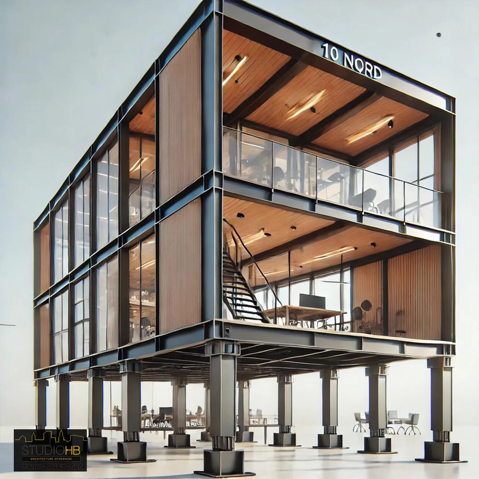 Projet d'élaboration de bureaux modulables - 10NORD media 1