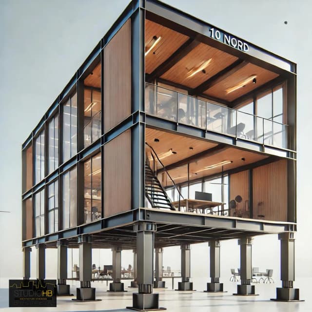 Projet d'élaboration de bureaux modulables - 10NORD media 1