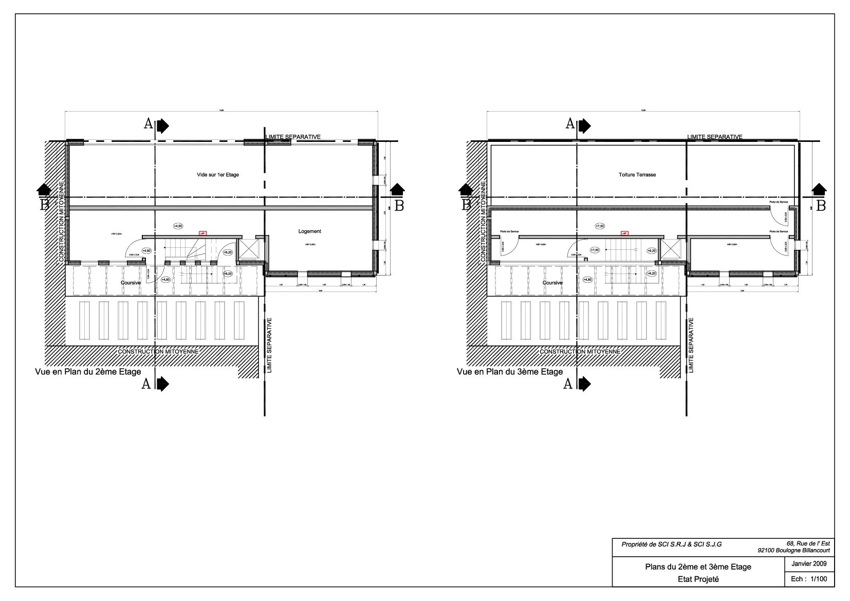 Conception de la surélévation d'un immeuble media 13