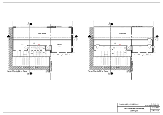 Conception de la surélévation d'un immeuble media 13