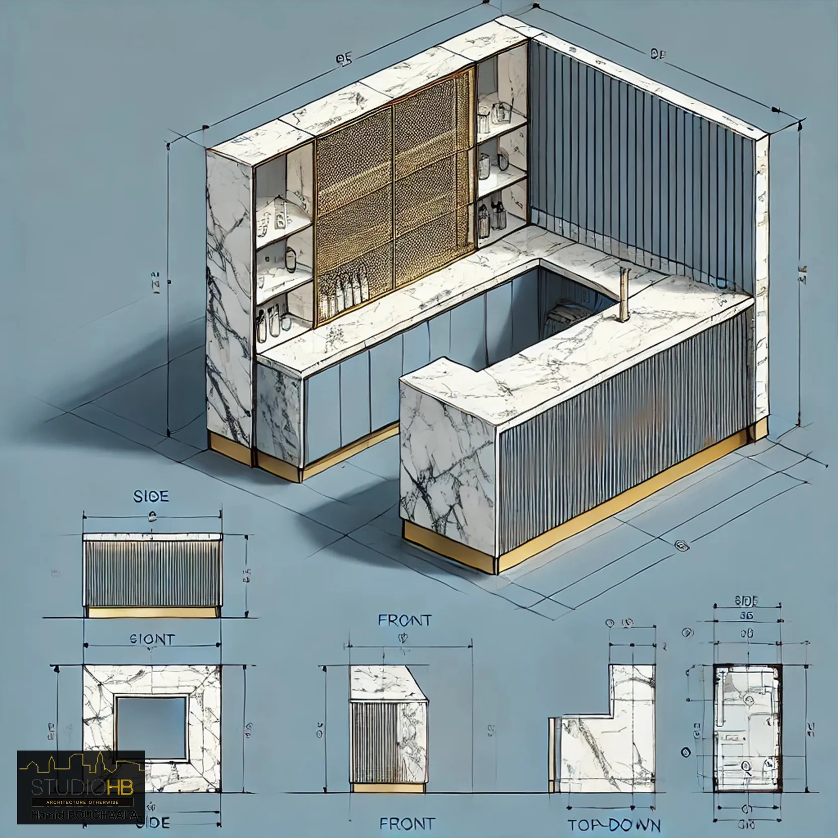 PLan comptoir lunettes