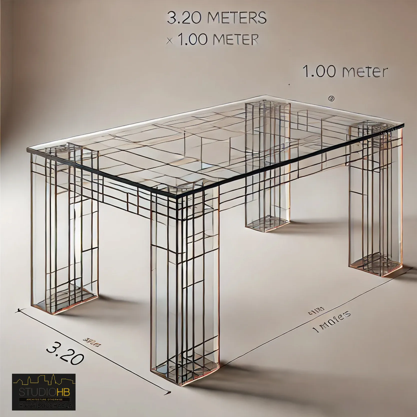 Table verre 2
