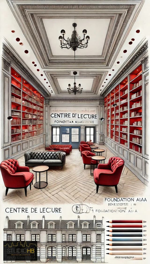 Projet d'un centre de lecture - Fondation AIAA media 14
