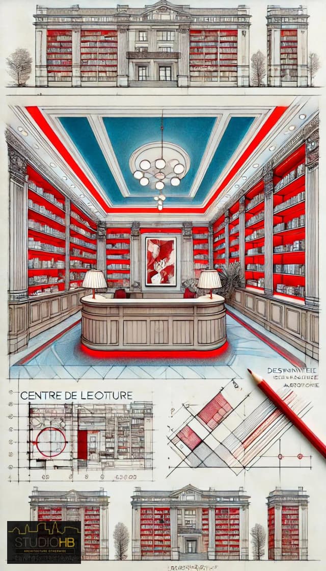 Projet d'un centre de lecture - Fondation AIAA media 2