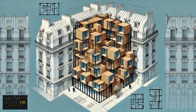 Réalisation d’un ensemble de bureaux au sein d'un volume bâti Haussmannien media 34