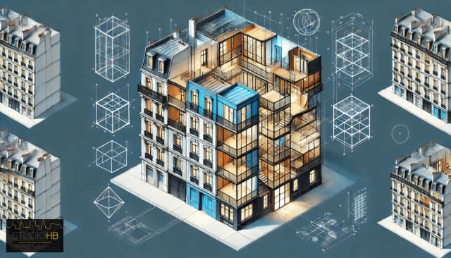 Réalisation d’un ensemble de bureaux au sein d'un volume bâti Haussmannien media 37