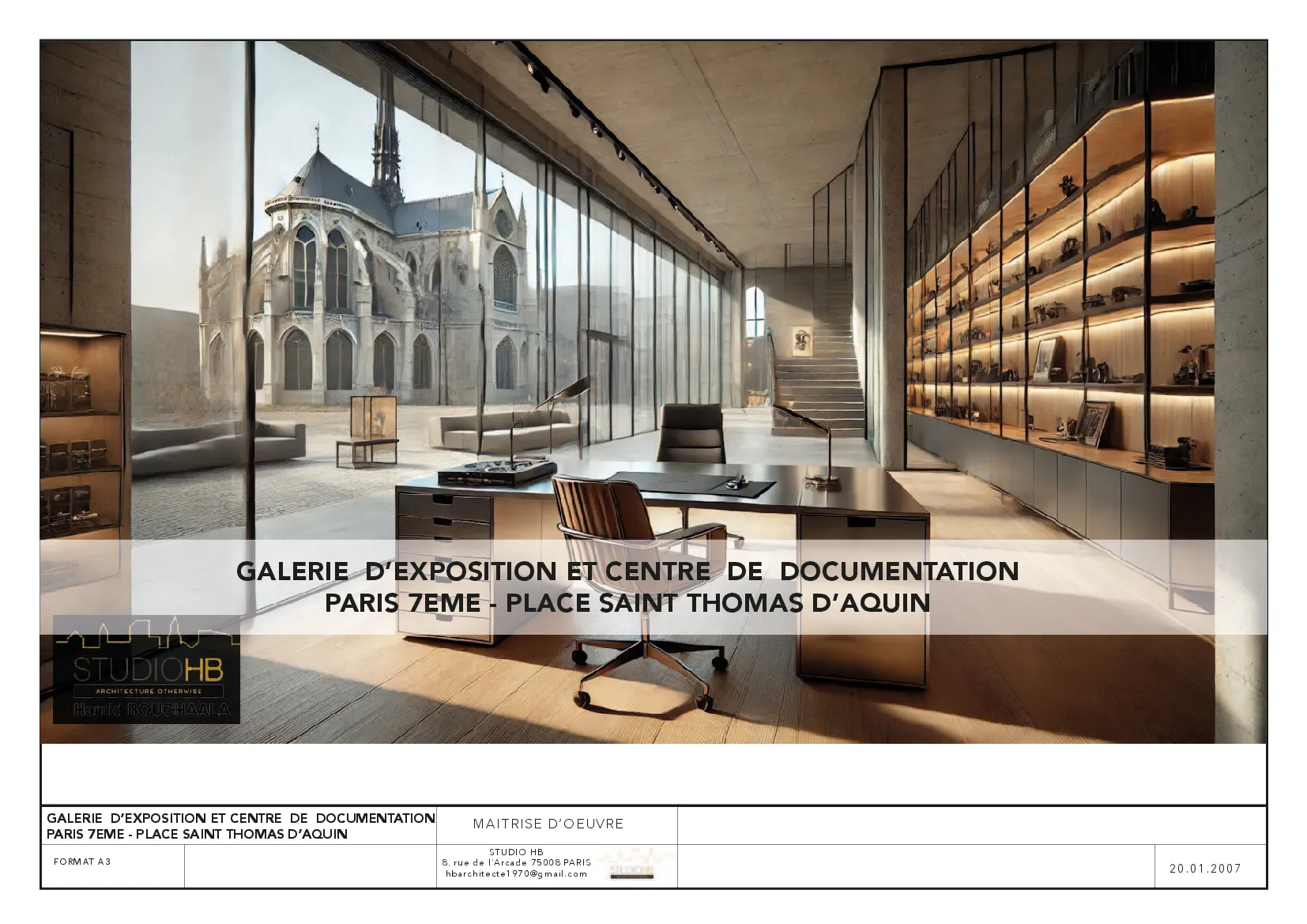 Conception d’une galerie d’exposition et d’un centre de documentation media 1