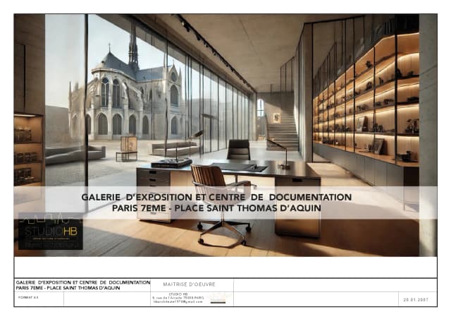 Conception d’une galerie d’exposition et d’un centre de documentation media 1