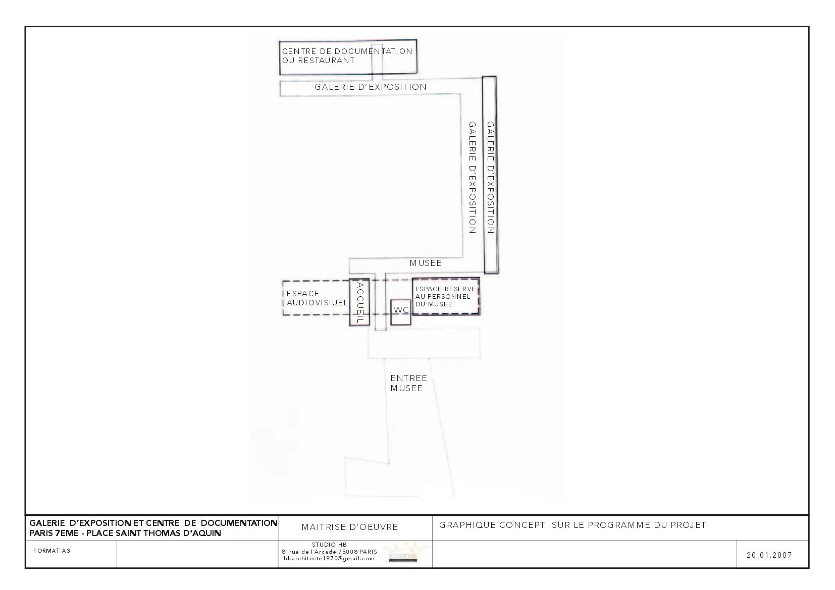 Conception d’une galerie d’exposition et d’un centre de documentation media 95