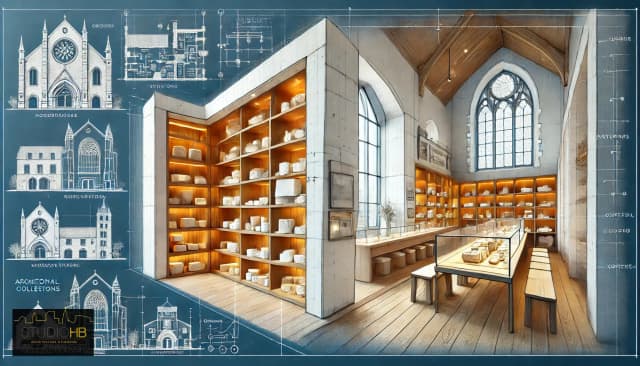 Conception d’une galerie d’exposition de fromages media 12