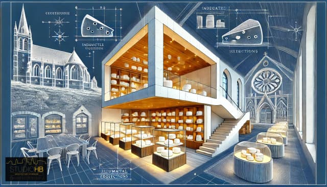 Conception d’une galerie d’exposition de fromages media 17