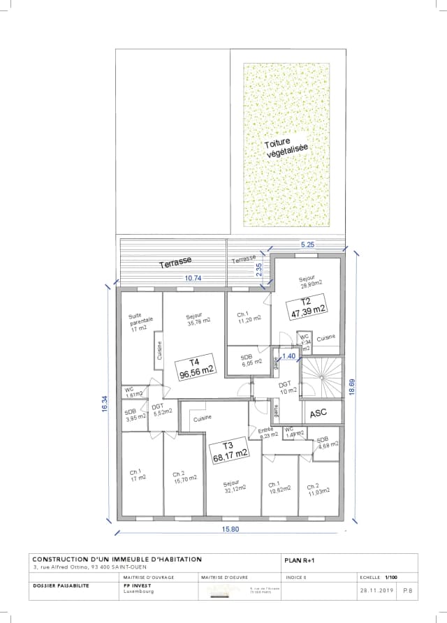 Réalisation d'un immeuble de logements media 47