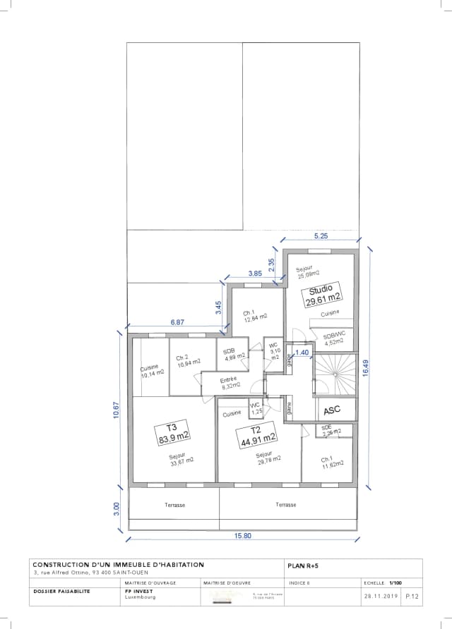 Réalisation d'un immeuble de logements media 51