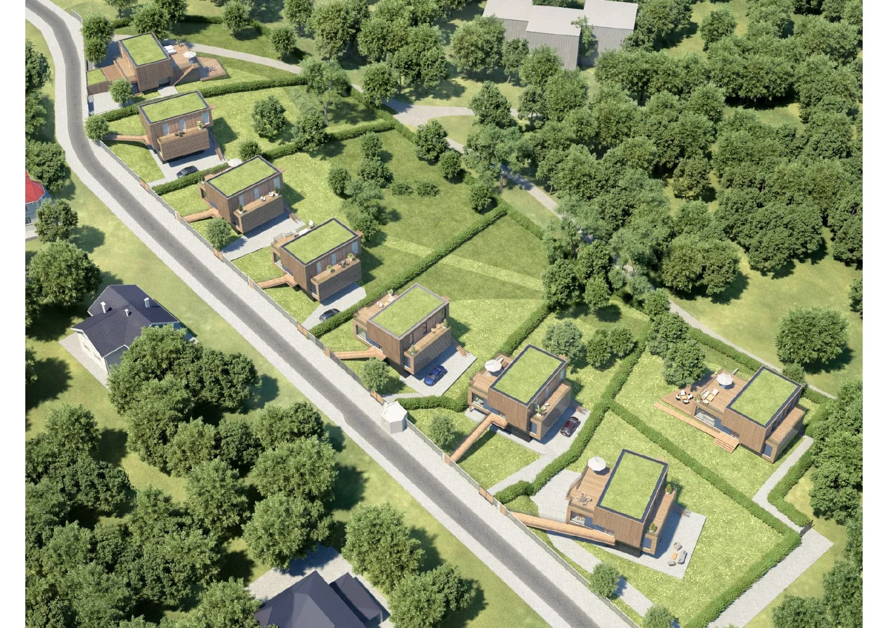 Programme Vert Bois 8 maisons individuelles media 72